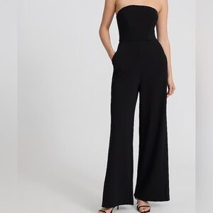 Women’s express Black Strapless Jumpsuit size small